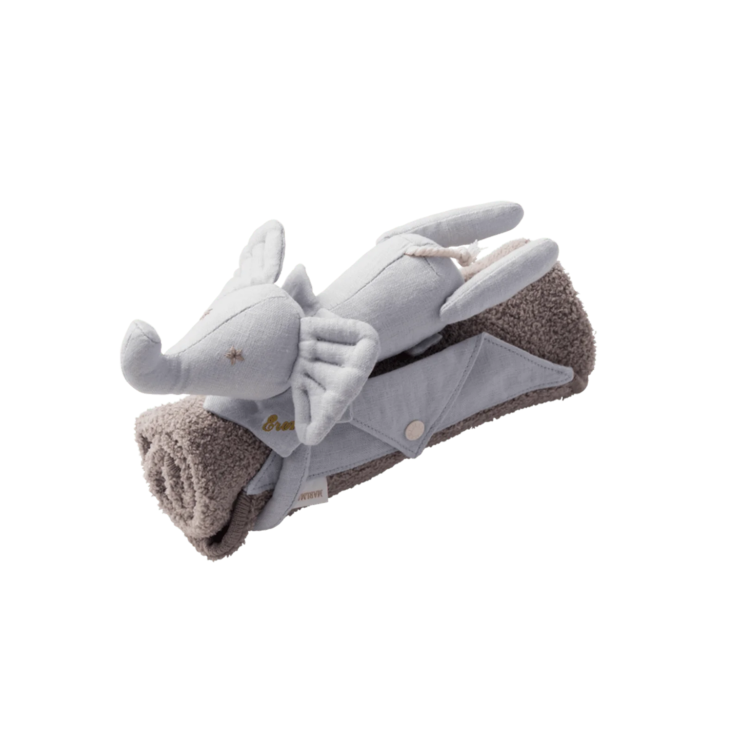 Multifunctional stuffed toy BFF 3 Eren phant大象小毯子附搖鈴多功能玩偶