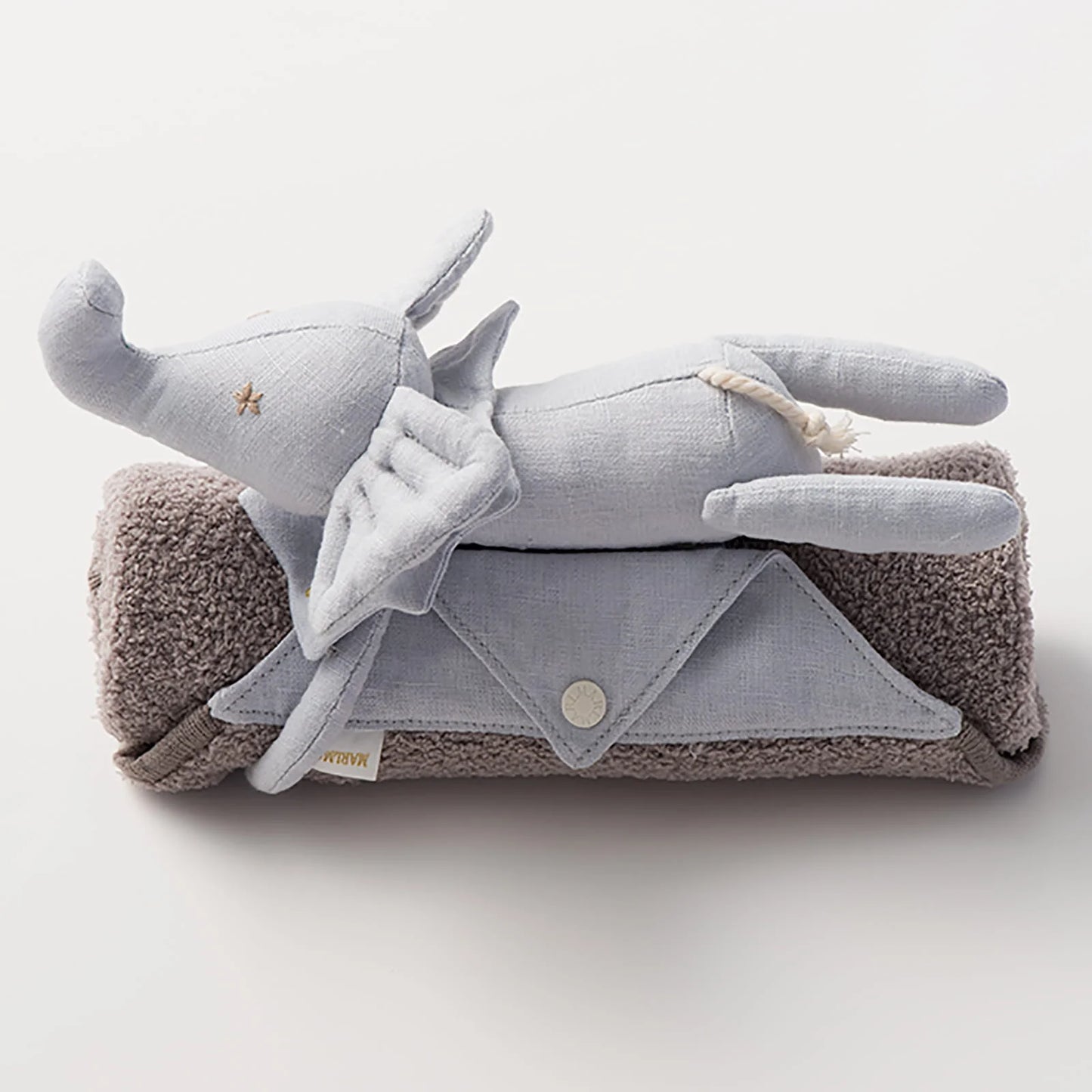 Multifunctional stuffed toy BFF 3 Eren phant大象小毯子附搖鈴多功能玩偶