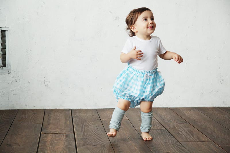 bloomers 5 daisy blue春夏藍色格子燈籠褲適合0～3歲