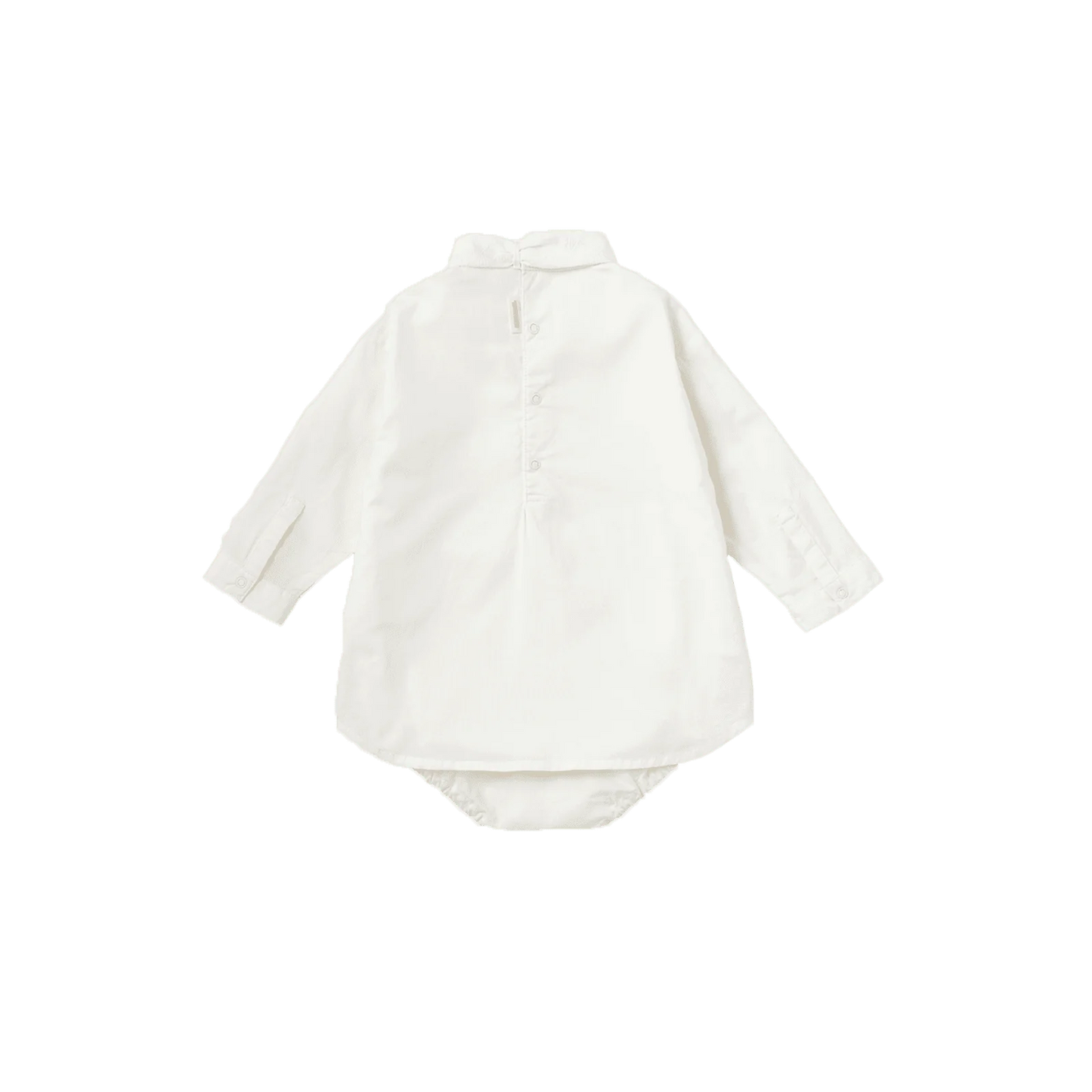 bodysuits 5 scarf white白色立領式圍巾包屁衣