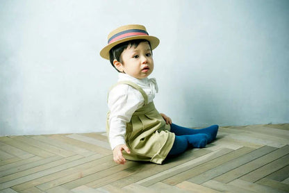 bodysuits 5 scarf white白色立領式圍巾包屁衣