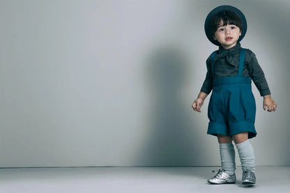 bodysuits 6 scarf charcoal立領式圍巾包屁衣