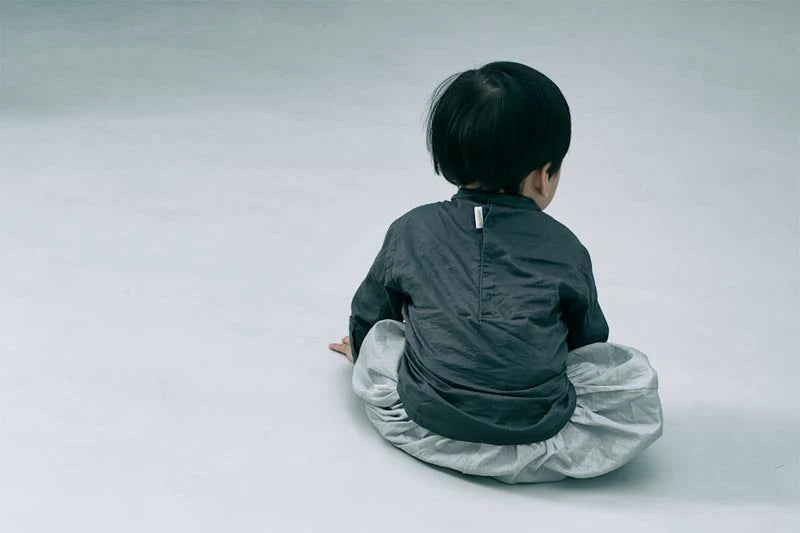 bodysuits 6 scarf charcoal立領式圍巾包屁衣