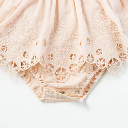 bodysuits 8 scallop pink粉色蕾絲包屁衣