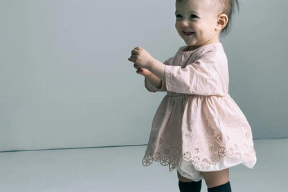 bodysuits 8 scallop pink粉色蕾絲包屁衣