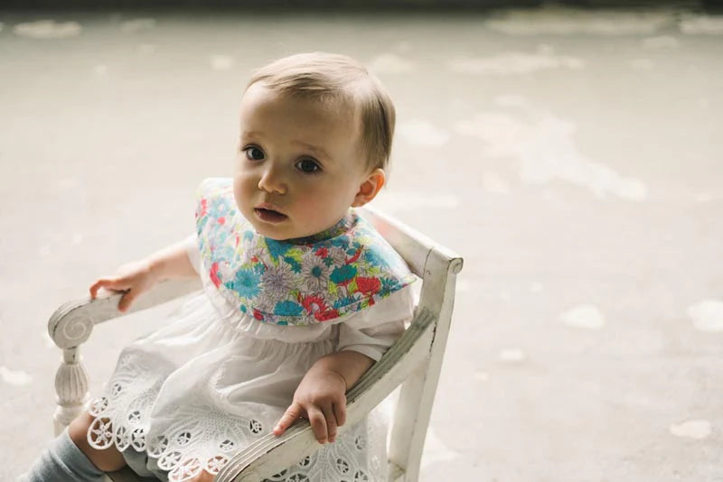 BIB/botanique 1 dahlia熱帶花卉風格圍兜-大麗花