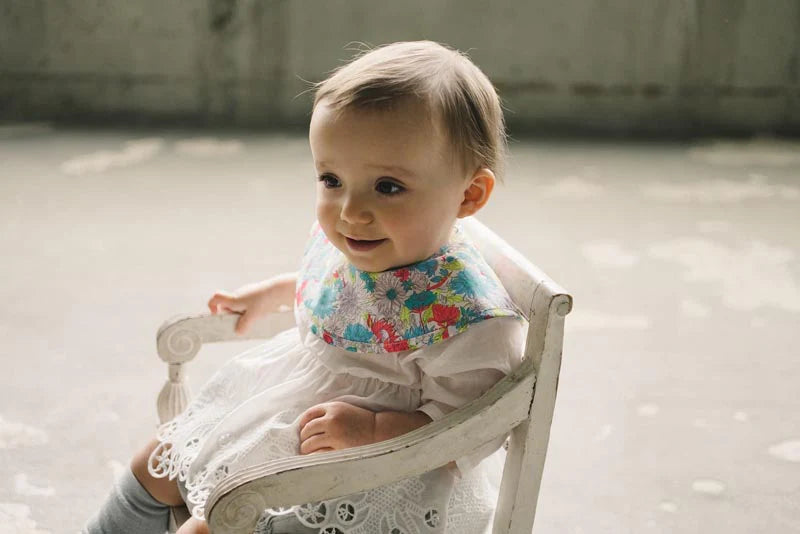 BIB/botanique 1 dahlia熱帶花卉風格圍兜-大麗花