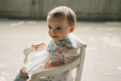 BIB/botanique 1 dahlia熱帶花卉風格圍兜-大麗花