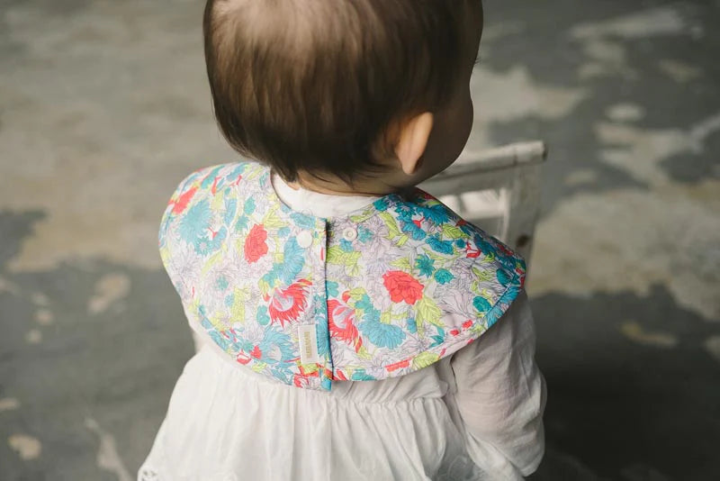 BIB/botanique 1 dahlia熱帶花卉風格圍兜-大麗花