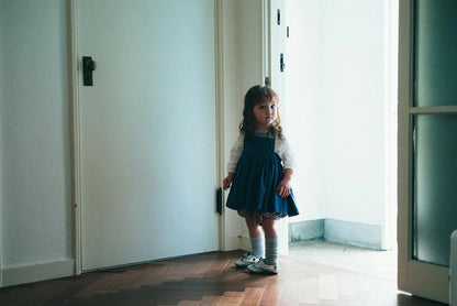 Dining Apron bouquet 3 navy餐飲玩樂防污圍裙