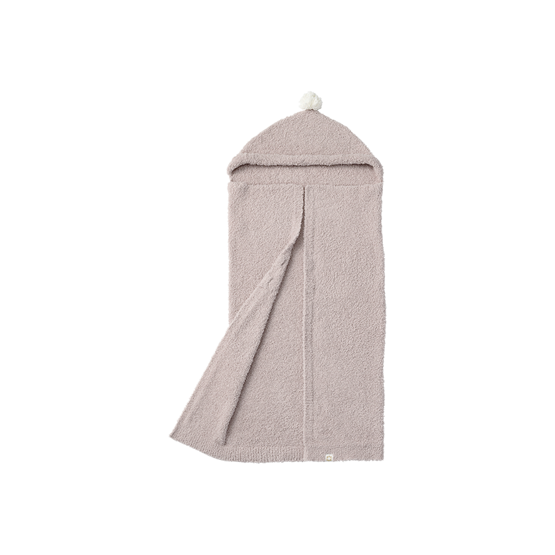 Organic hooded blanket 1 pink粉色多用途多功能嬰兒毯（可刺繡）