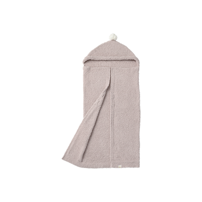 Organic hooded blanket 1 pink粉色多用途多功能嬰兒毯（可刺繡）