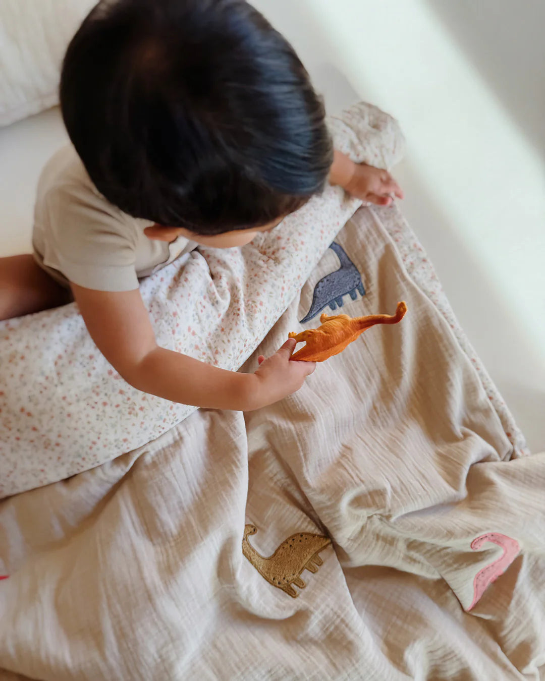 「🇨🇭Elly+lune」Nova Toddler Blanket - Dinos 100X130CM