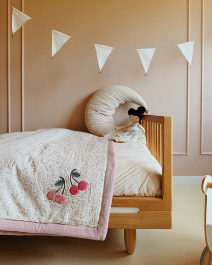 「🇨🇭Elly+lune」Nova Blanket L - Cherry Floral 130X160CM