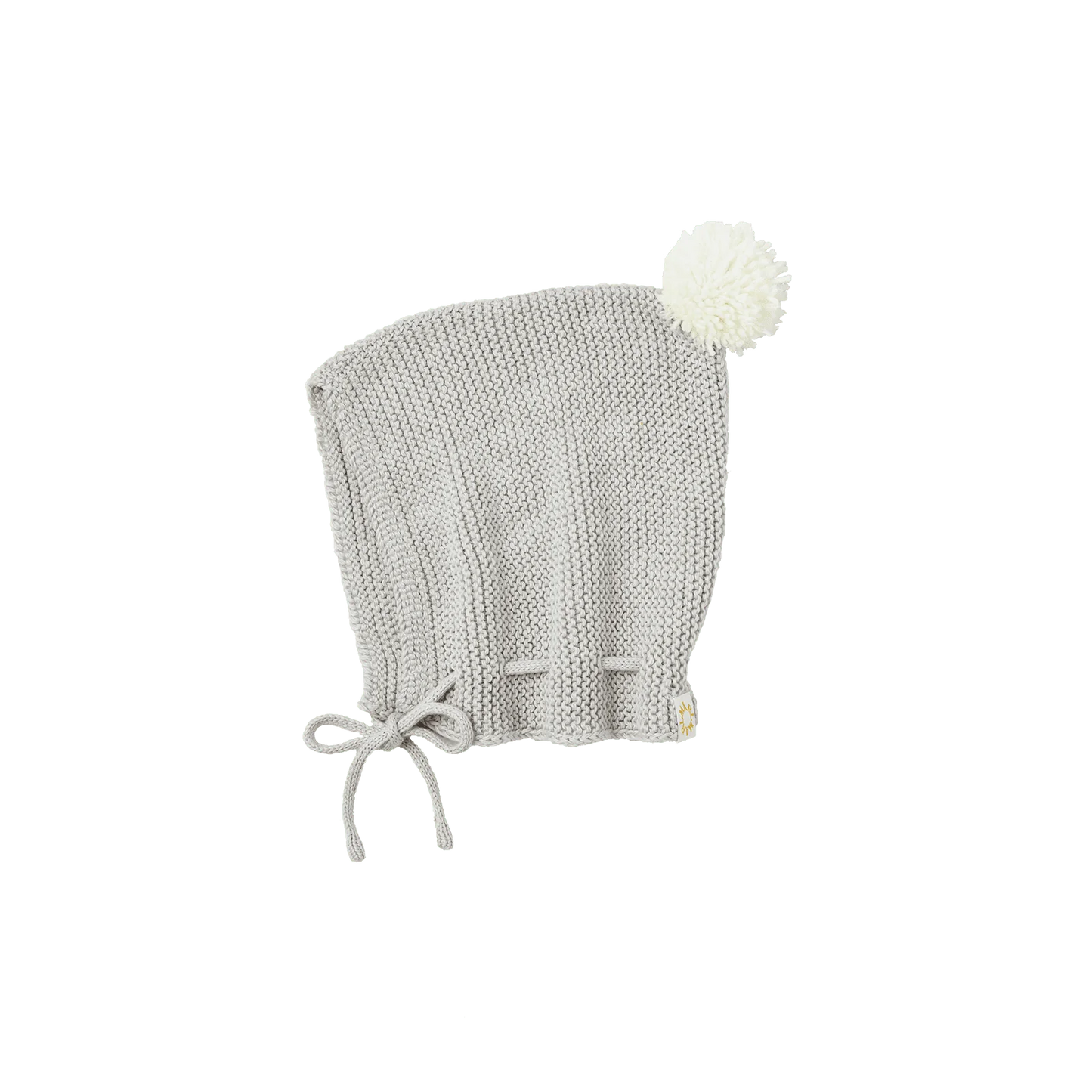 knit hat bonnet 無縫編織帶球球針織帽3m~2y