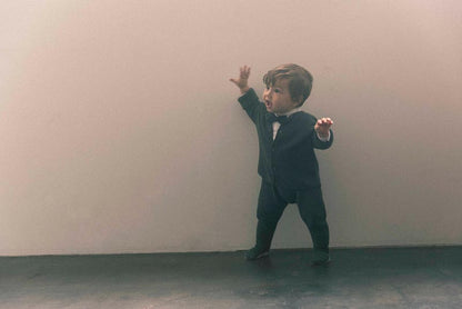 「日本製造」knit pants 3 sumi秋冬無縫針織褲0-2y