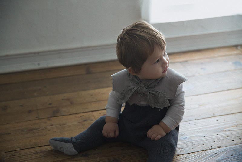 「日本製造」knit pants 3 sumi秋冬無縫針織褲0-2y