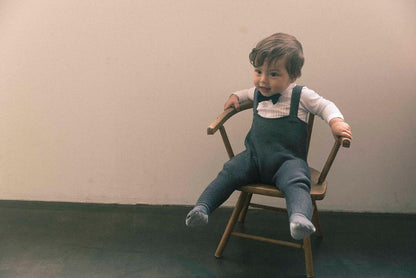 「日本製造」knit pants 3 sumi秋冬無縫針織褲0-2y