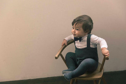 「日本製造」knit pants 3 sumi秋冬無縫針織褲0-2y