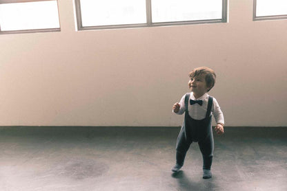 「日本製造」knit pants 3 sumi秋冬無縫針織褲0-2y