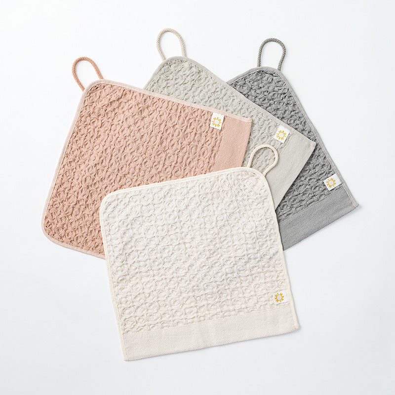 Organic loop towel 100% 有機棉華夫格毛巾三色