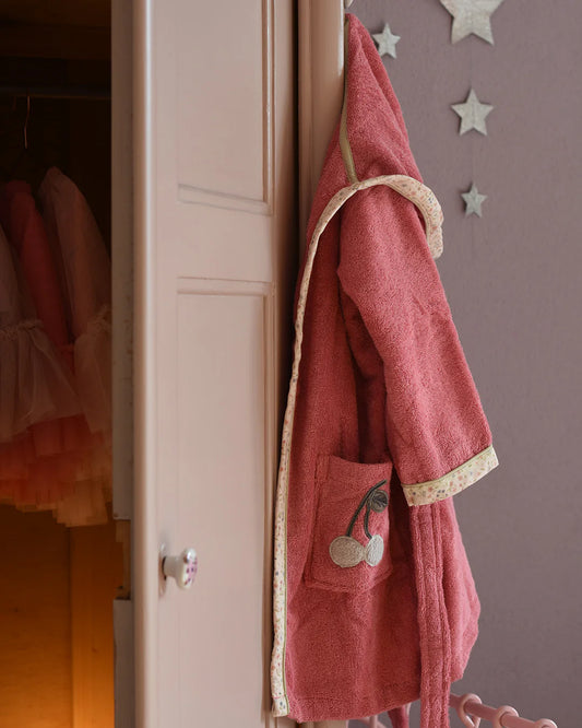 「🇨🇭Elly+lune」Mia Bathrobe Cherry-GOTS