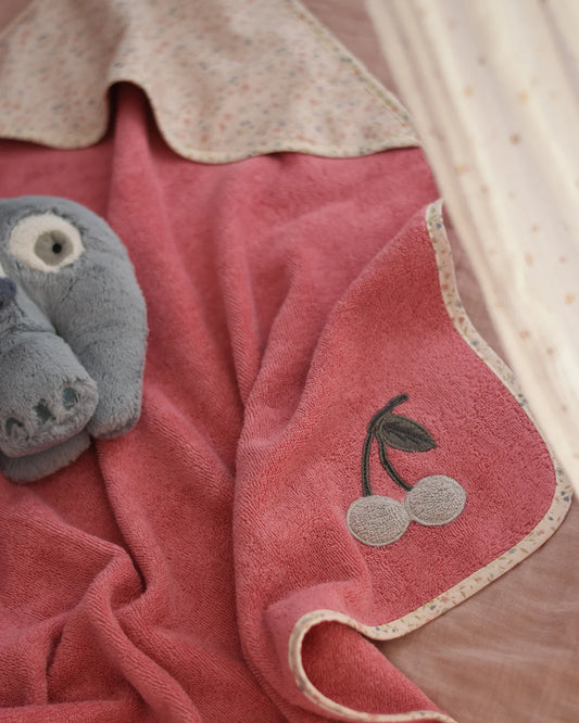 「🇨🇭Elly+lune」Luca Baby Towel Rosa-GOTS