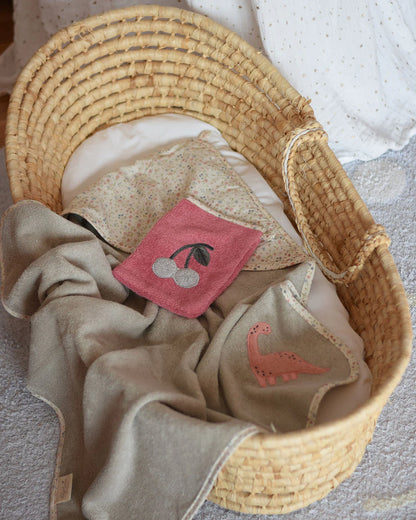 「🇨🇭Elly+lune」Luca Baby Towel Dusty Green-GOTS