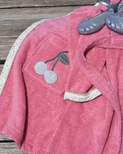 「🇨🇭Elly+lune」Mia Bathrobe Cherry-GOTS