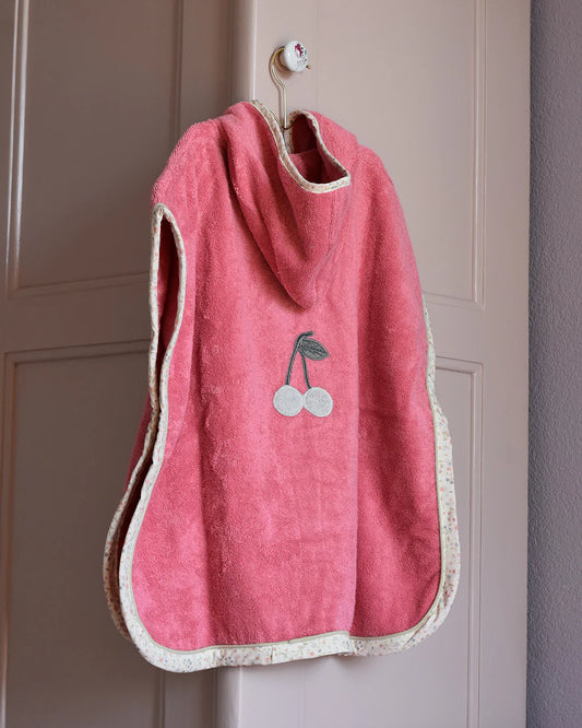 「🇨🇭Elly+lune」Piu Poncho Rosa-GOTS