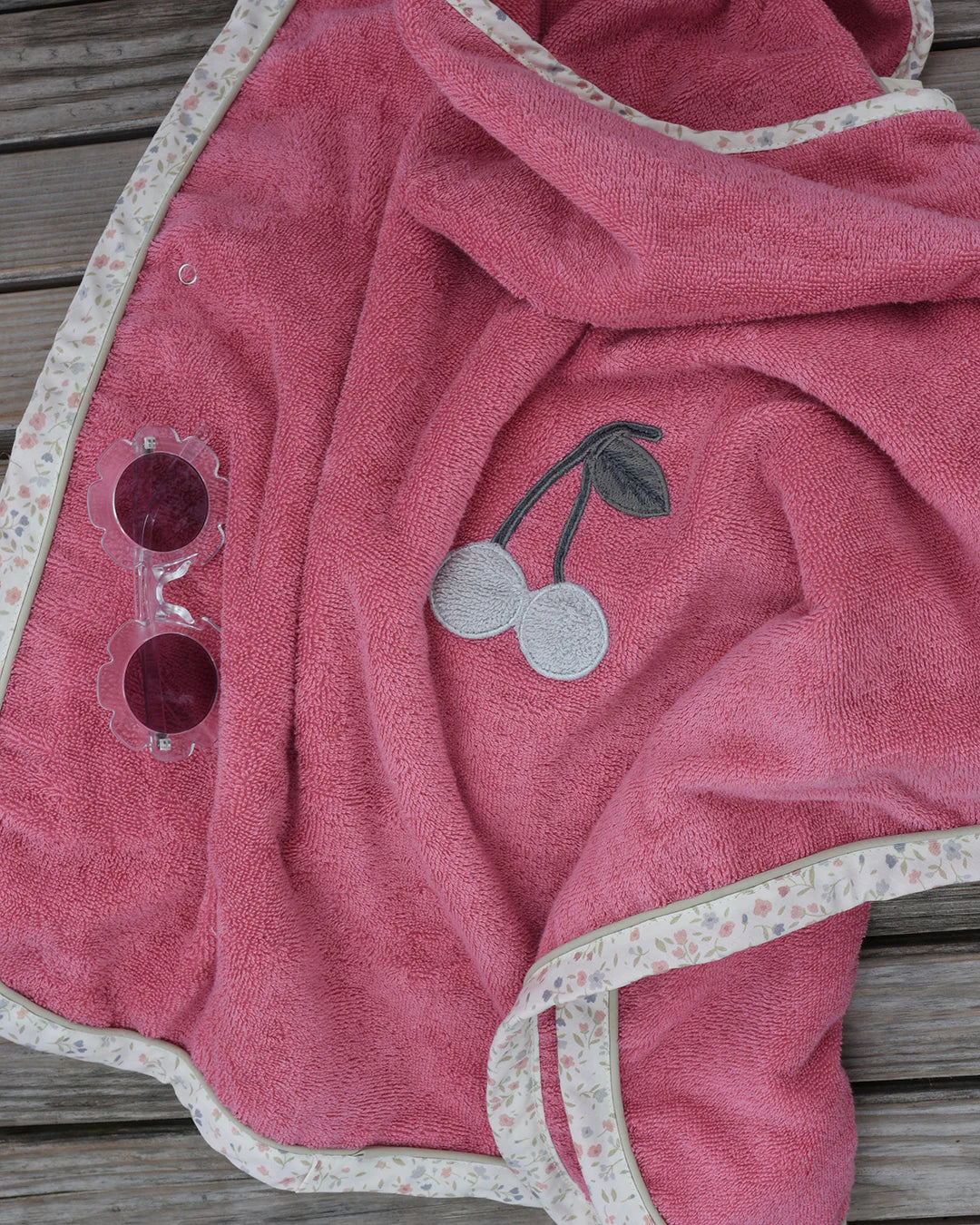 「🇨🇭Elly+lune」Piu Poncho Rosa-GOTS