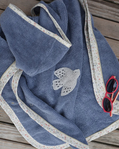 「🇨🇭Elly+lune」Piu Poncho Indigo-GOTS