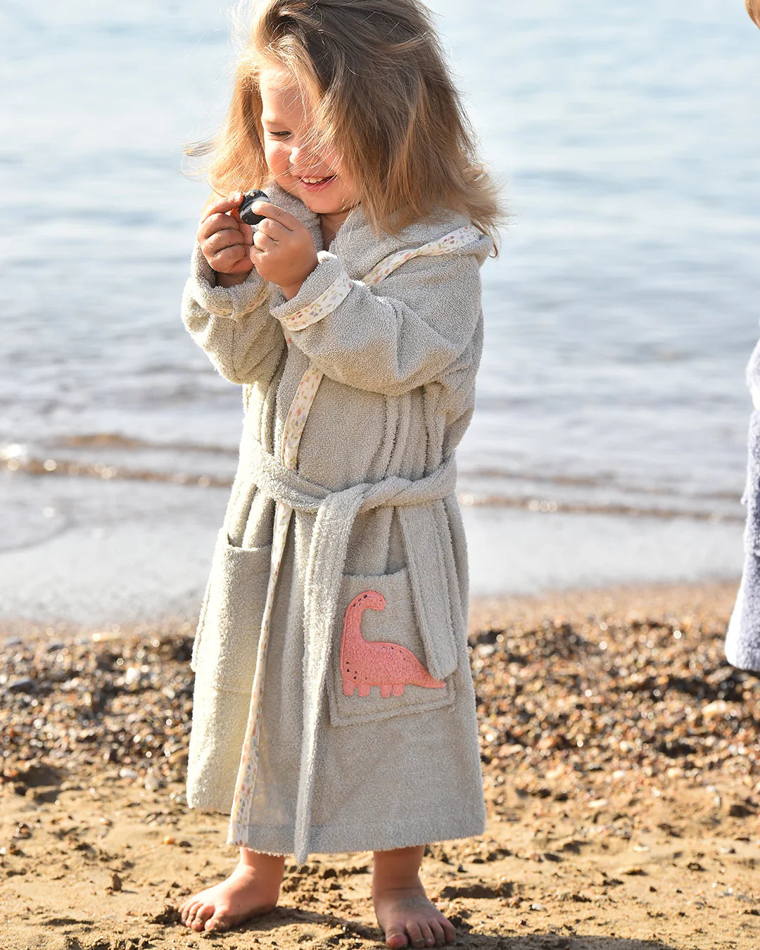 「🇨🇭Elly+lune」Mia Bathrobe Dino-GOTS