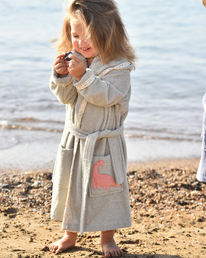 「🇨🇭Elly+lune」Mia Bathrobe Dino-GOTS