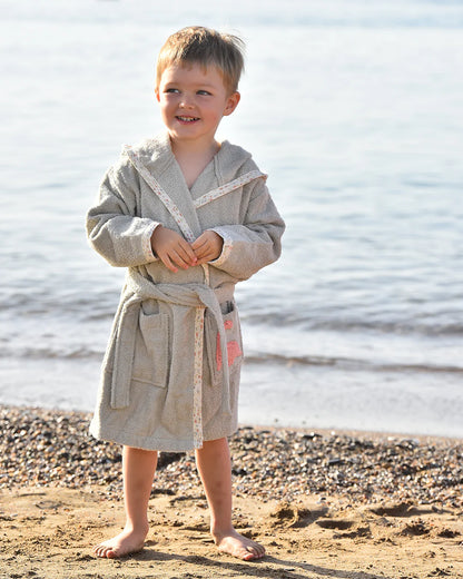 「🇨🇭Elly+lune」Mia Bathrobe Dino-GOTS