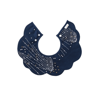 BIB/tamayura 4 gunjo日本製造流星刺繡口水巾圍兜