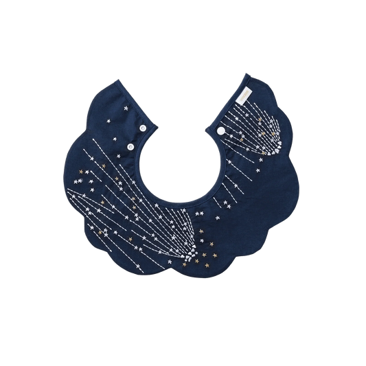 BIB/tamayura 4 gunjo日本製造流星刺繡口水巾圍兜