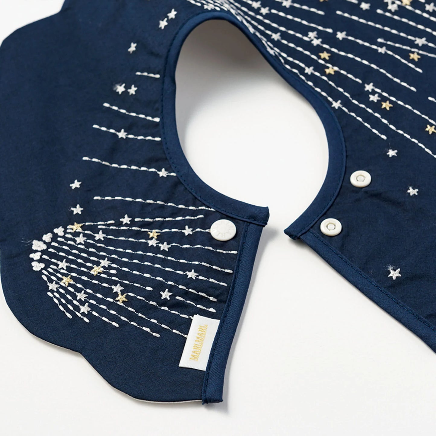 BIB/tamayura 4 gunjo日本製造流星刺繡口水巾圍兜