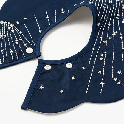 BIB/tamayura 4 gunjo日本製造流星刺繡口水巾圍兜