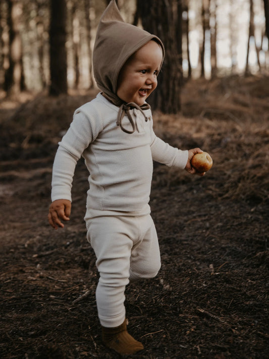 [PRE ORDER] 🇬🇧TSF/organic The Waffle Top有機華夫格棉打底衣